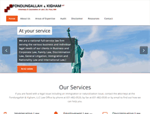 Tablet Screenshot of fondlaw.com